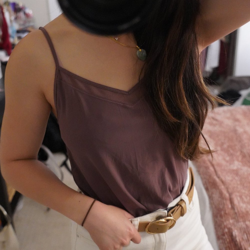Lululemon Open Back Purple Tank Top